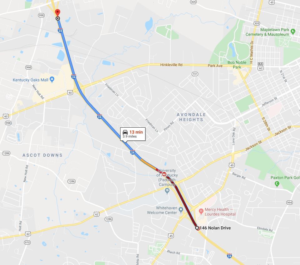 I-24 crash map